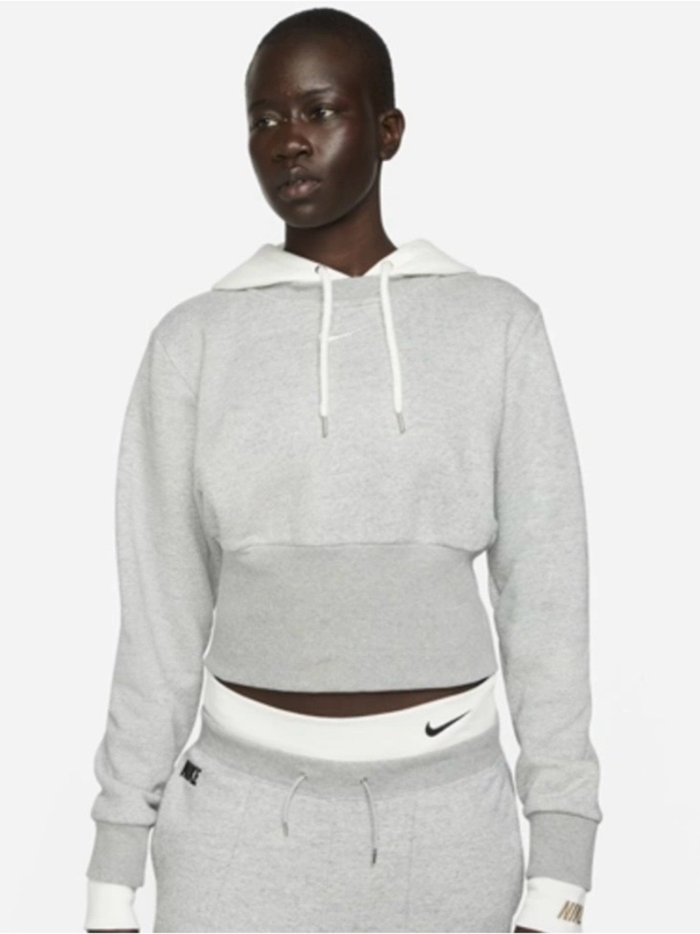 Nike Sportswear Icon Clash Women's Easy Fleece Hoodie In Gray